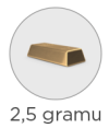 Kategorie slitků 2,5g
