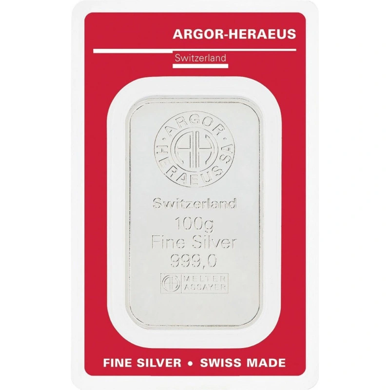 Stříbrný slitek 100 g Argor Heraeus