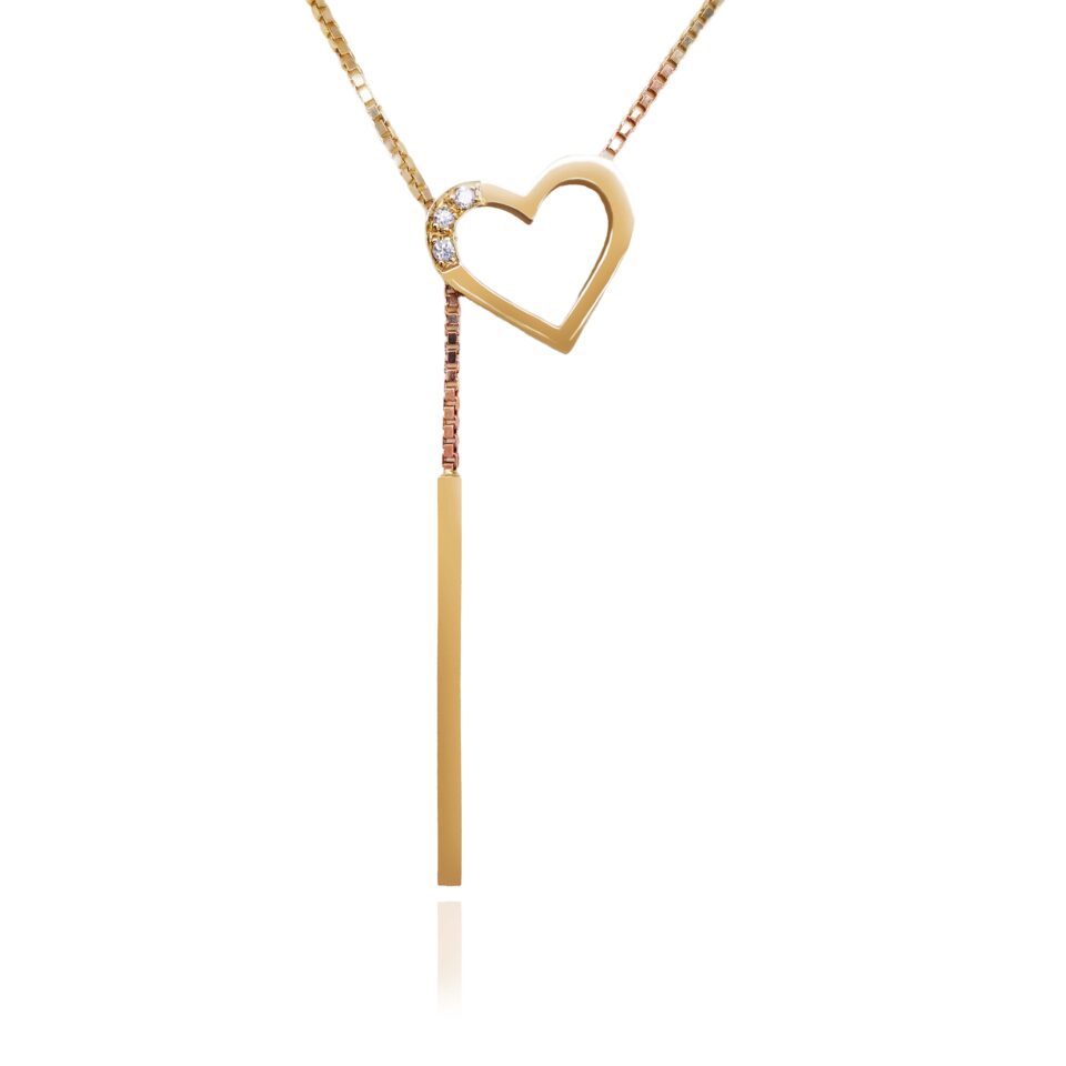 Zlaté šperky FOX® | zlatý náhrdelník srdce | Dům šperků Zlatá Roudná