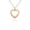 Zlaté šperky FOX® | diamantový náhrdelník srdce | Dům šperků Zlatá Roudná